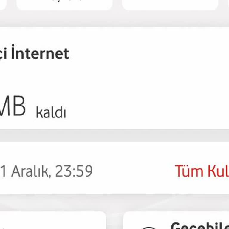 Vodafone İnternet Paketinde Anlamsız Aşım Sorunu