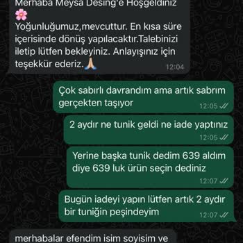 İade Beklerken Kış Bitti, Tunik Ortada Yok