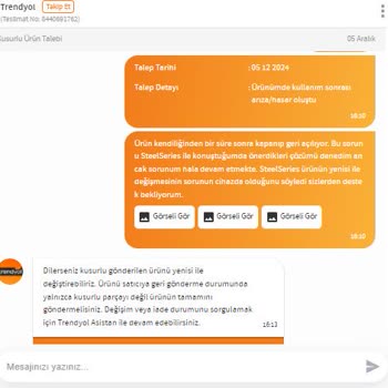 Trendyol'dan Alınan Kulaklıkta Değişim Süreci Sorunu