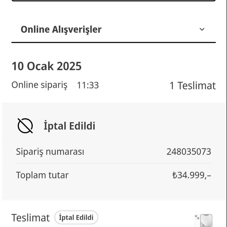 Media Markt Sipariş İptali Ve İletişim Eksikliği