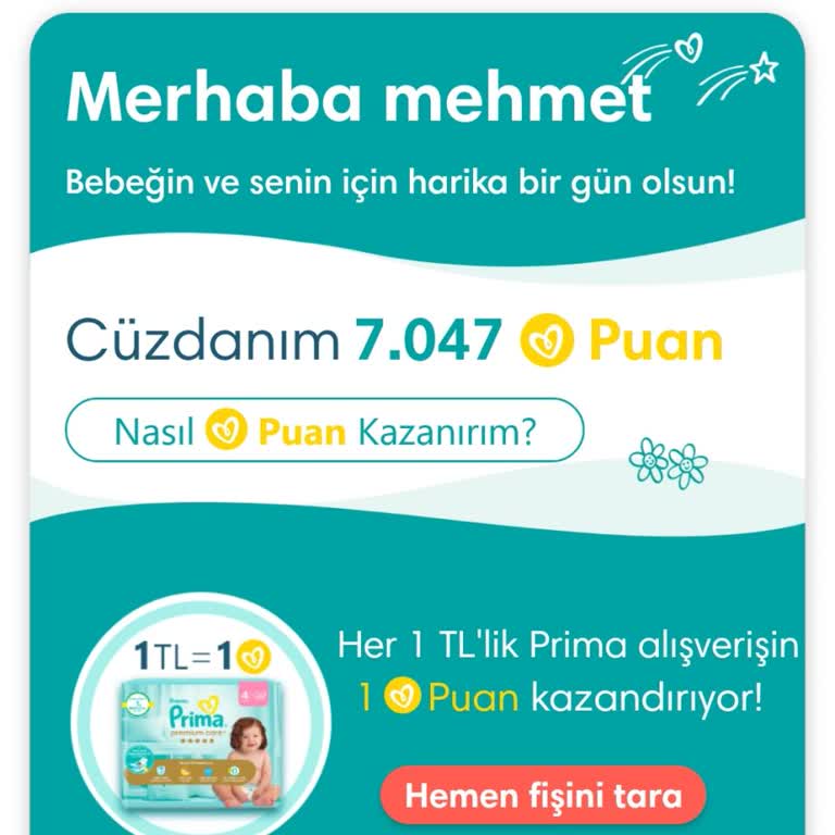 Prima Kulübü Uygulamasındaki Puan Sorunu