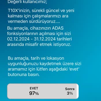 Toog Aracımın Yazılım Güncelleme Sorunu