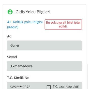 Para İadesi Yapılmayan İptal Edilen Otobüs Bileti