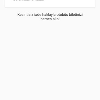 Obilet Üzerinden Alınamayan Bilet Ve Çekilen Para Sorunu
