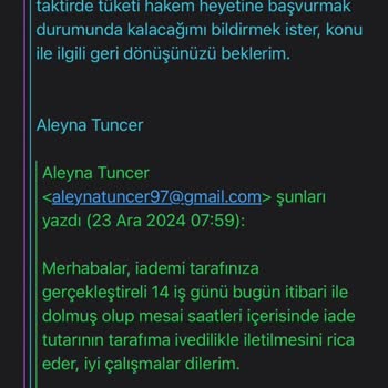 Cz London İade Sürecinde Yaşanan Sorunlar Ve İletişim Eksikliği