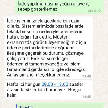 İade Sürecinde Müşteri Mağduriyeti