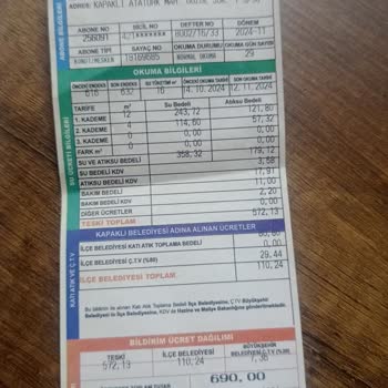 Su Faturalarındaki Anlamsız Artış