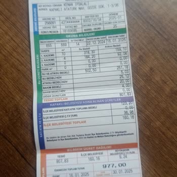 Su Faturalarındaki Anlamsız Artış