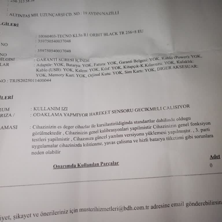 Tecno Spark 30c Jiroskop Sorunu Ve Gecikme Problemi