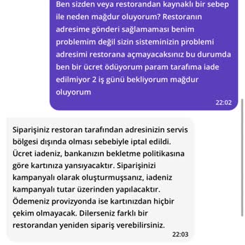 Sipariş İptali Ve Müşteri Hizmetleri Sorunu