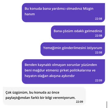Sipariş İptali Ve Müşteri Hizmetleri Sorunu