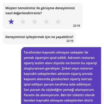 Sipariş İptali Ve Müşteri Hizmetleri Sorunu