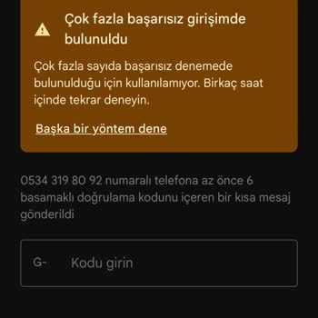 Hesap Erişim Sorunu Ve İki Aşamalı Doğrulama Engeli