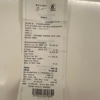 Caterpillar Botumun Arka Astarı Yırtıldı, Tamir Çözüm Olmadı