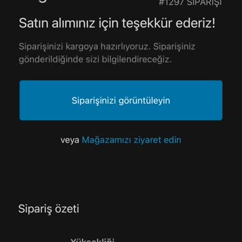 Sipariş Sorunu Ve İletişim Eksikliği