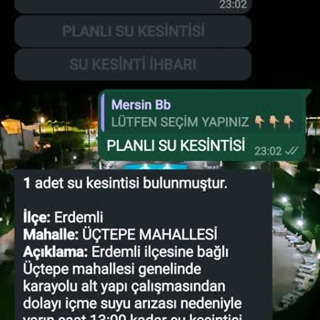 Erdemli'de Su Kesintisi Ve İletişim Sorunları