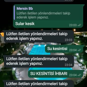 Erdemli'de Su Kesintisi Ve İletişim Sorunları