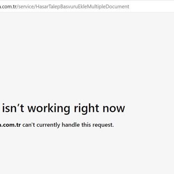 Sompo Sigorta Web Sitesi Üzerinden Başvuru Sorunu