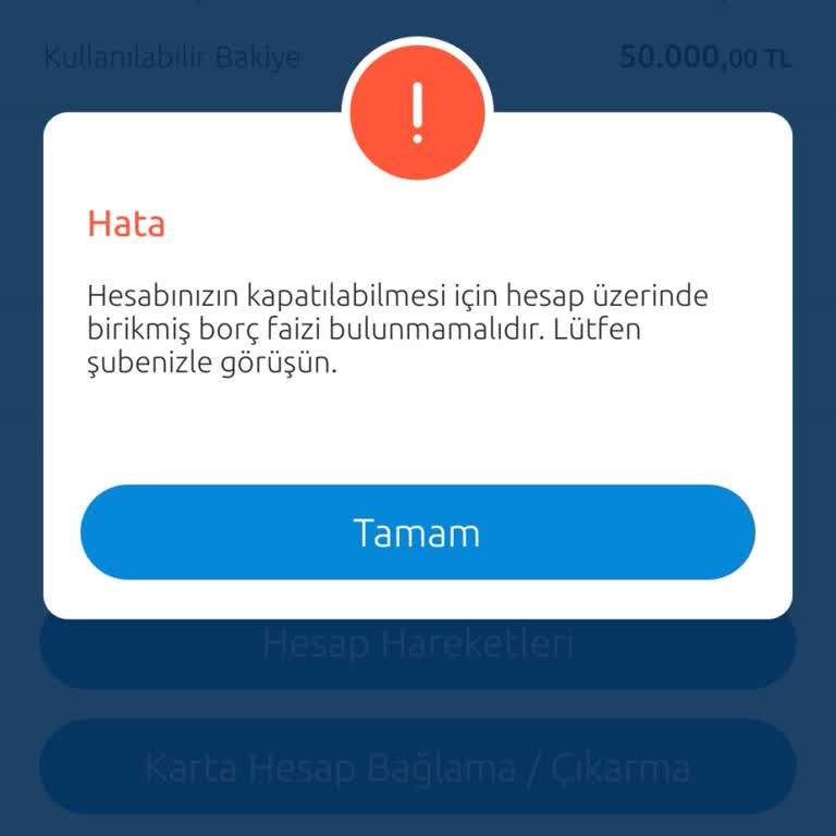 Hesap Kapatma Sürecinde Yaşanan Sorunlar