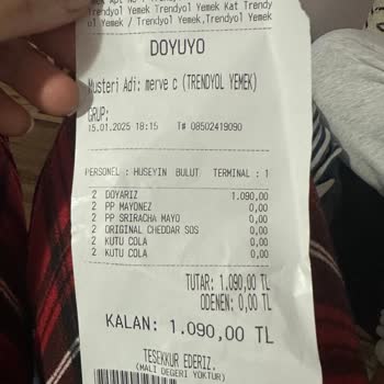 Eksik Sipariş Ve Yetersiz İade Teklifi