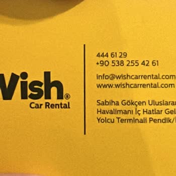 Wish Car Rental'dan Bloke Edilen Para İadesi Sorunu