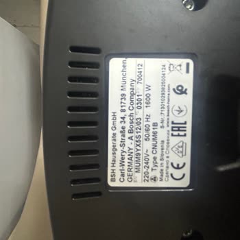 Paslanan Bıçaklar: Bosch Hamur Makinesi Hayal Kırıklığı