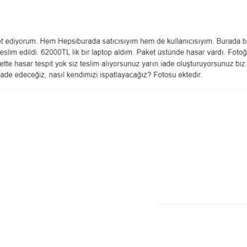 Hasarlı Paket Ve Yanıltıcı Kurye Davranışı