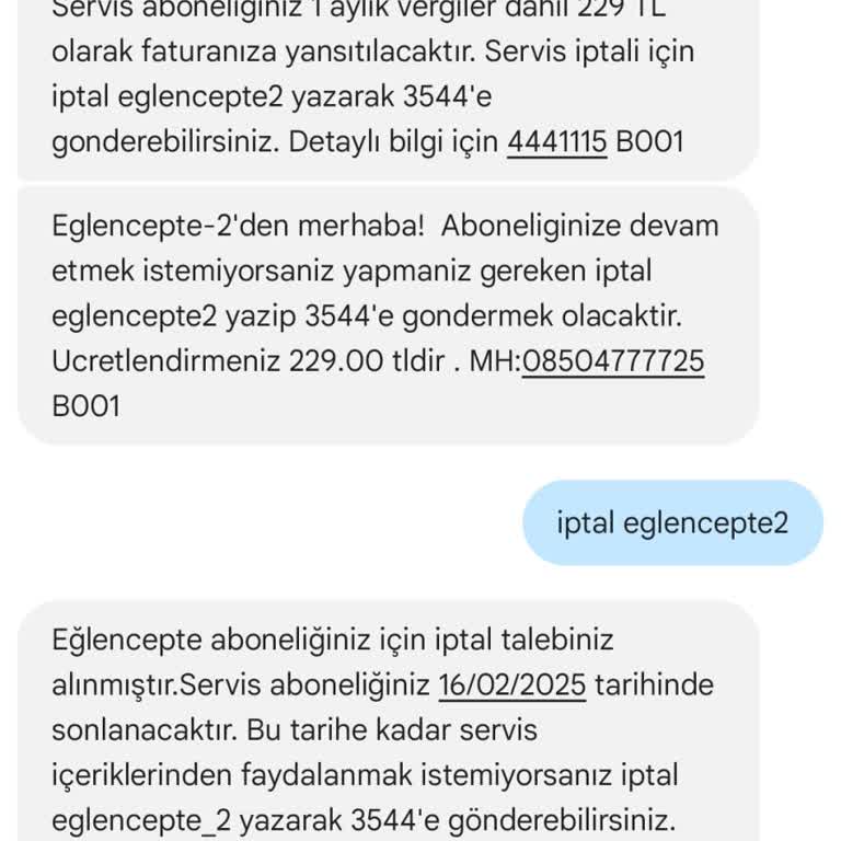 İstenmeyen Abonelik Ücreti Sorunu