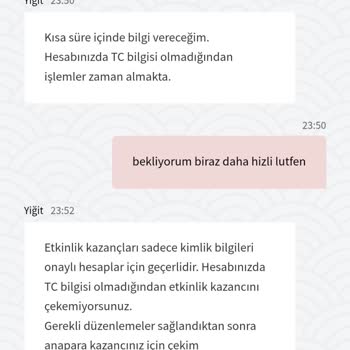 Bonus Hakkım Verilmedi!