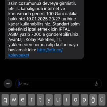Vodafone'un İstenmeyen Paket Dayatması Ve Müşteri Mağduriyeti