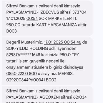 Sanal Marketten Bilgim Dışında Para Çekildi