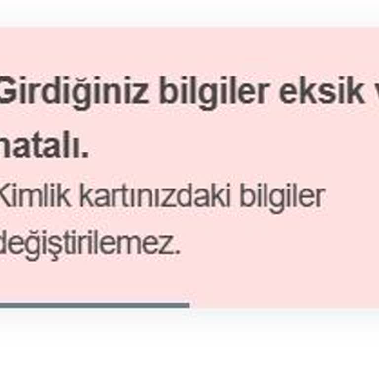 Kişisel Bilgilerimi Güncelleyemiyorum: Soy İsim Değişikliği Sorunu