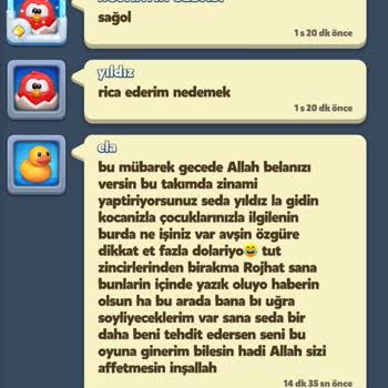 Uygunsuz Ve Tahrik Edici Mesajlar