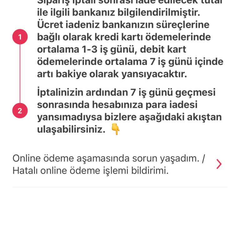 Yemeksepeti İade Sürecinde Mağduriyet