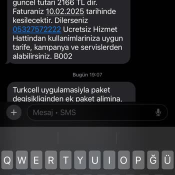 Turkcell Hattıma Haksız Ücret Yansıtılması