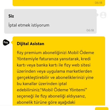 Fizy Üyeliği İptal Sorunu: Müşteri Memnuniyeti Krizi