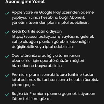 Fizy Üyeliği İptal Sorunu: Müşteri Memnuniyeti Krizi