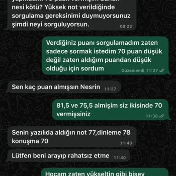 Öğretmenin Adil Olmayan Not Girişi Ve Kışkırtıcı Davranışları