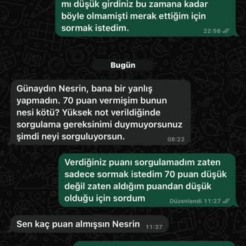 Öğretmenin Adil Olmayan Not Girişi Ve Kışkırtıcı Davranışları