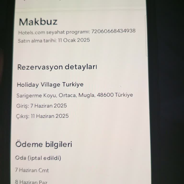 Rezervasyon İptali Sonrası Mağduriyet