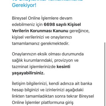 Acıbadem Sigorta'nın KVKK Onayı Sorunu Mağduriyeti