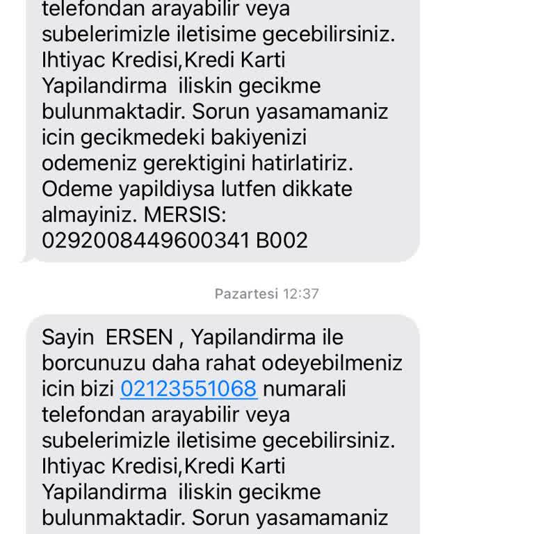 Denizbank'ta Yapılandırma Sorunu