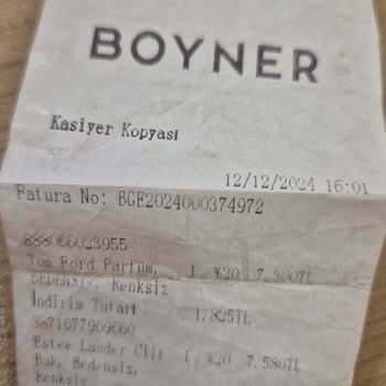 Tom Ford Parfümde Kalıcılık Sorunu: Boyner'den Aldığım Ürün Testere Uymuyor!