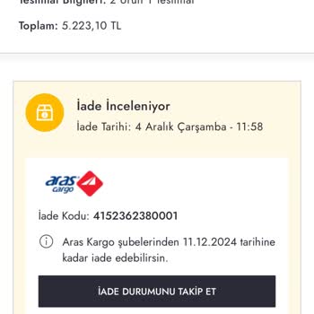 Boyner'den Kusurlu Ürün İadesinde Gecikme