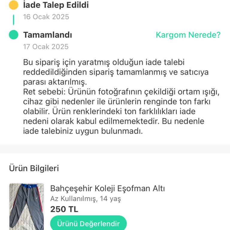 Dolap Uygulamasında İade Sorunu Ve Yanıltıcı Ürün Açıklamaları