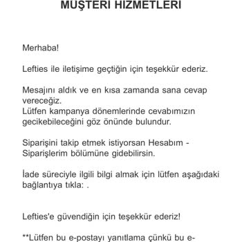 İletişim Eksikliği Ve İade Sorunu