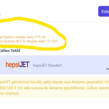 Hepsijet Kargo Ölçüm Hatası Ve Müşteri Memnuniyetsizliği