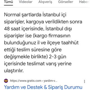 Gratis Online Siparişlerde Gecikme Sorunu