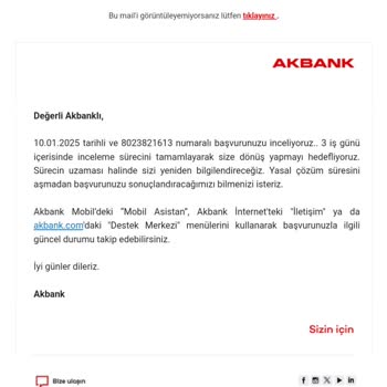 Ödeme Günü Değişikliği Talebim Reddedildi Akbank'tan Geri Dönüş Yok