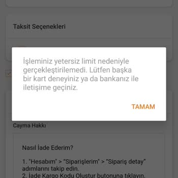 Paycell Kartımda Limit Sorunu
